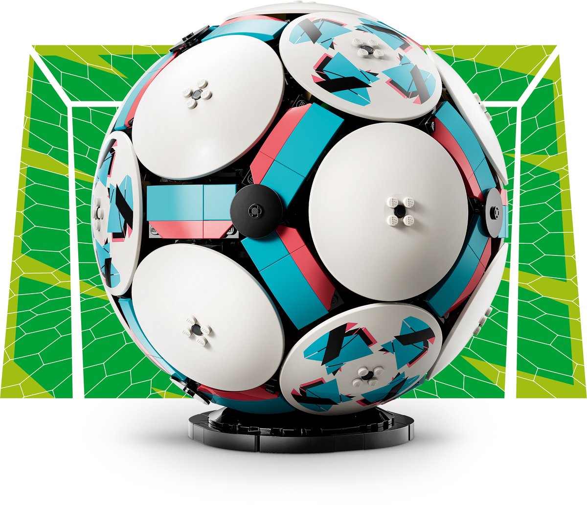 LEGO Editions Voetbal - 3D-display bouwpakket met mini-stadion - Verjaardagscadeau voor jongens, meisjes en voetbalfans vanaf 10 jaar - 43019