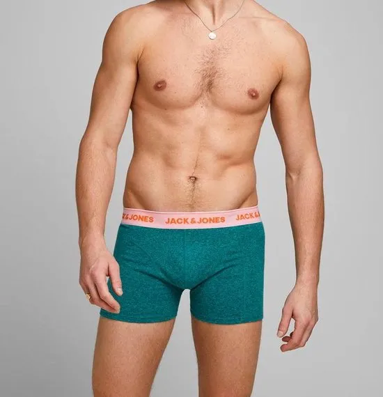 JACK&amp;JONES 3-Pack Boxershorts - Grey Melange - Maat S
