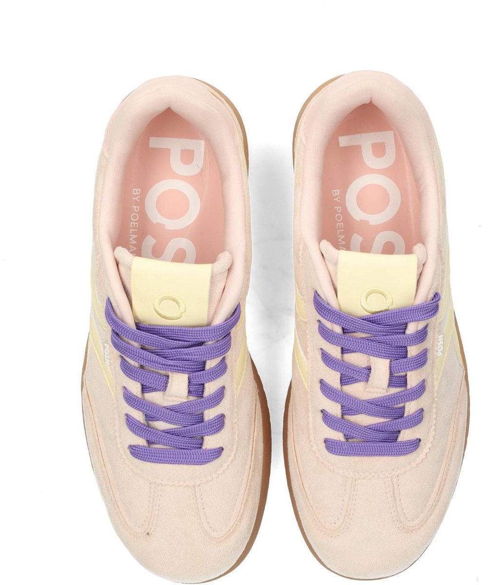 POSH by Poelman - maat 38 - MEGAN Dames Sneakers - Geel met combinatie