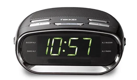 Nikkei NR151D - Klokradio met dubbele wektijd en snooze