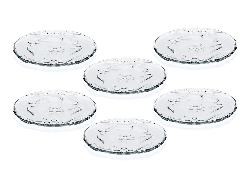Pasabahce Perla Round Desert Bord, Set of 6 |  194 mm