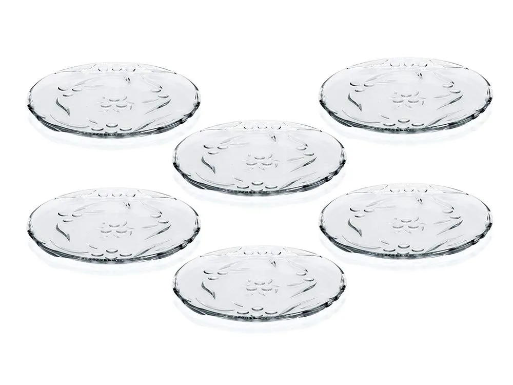 Pasabahce Perla Round Desert Bord, Set of 6 |  194 mm
