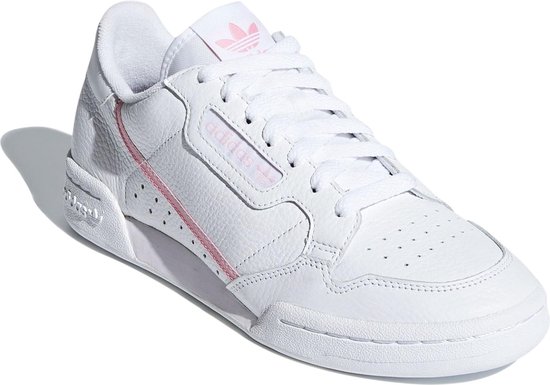 adidas Continental 80 W - Maat 39 1/3 - Dames Sneakers - Ftwr White/True Pink/Clear Pink