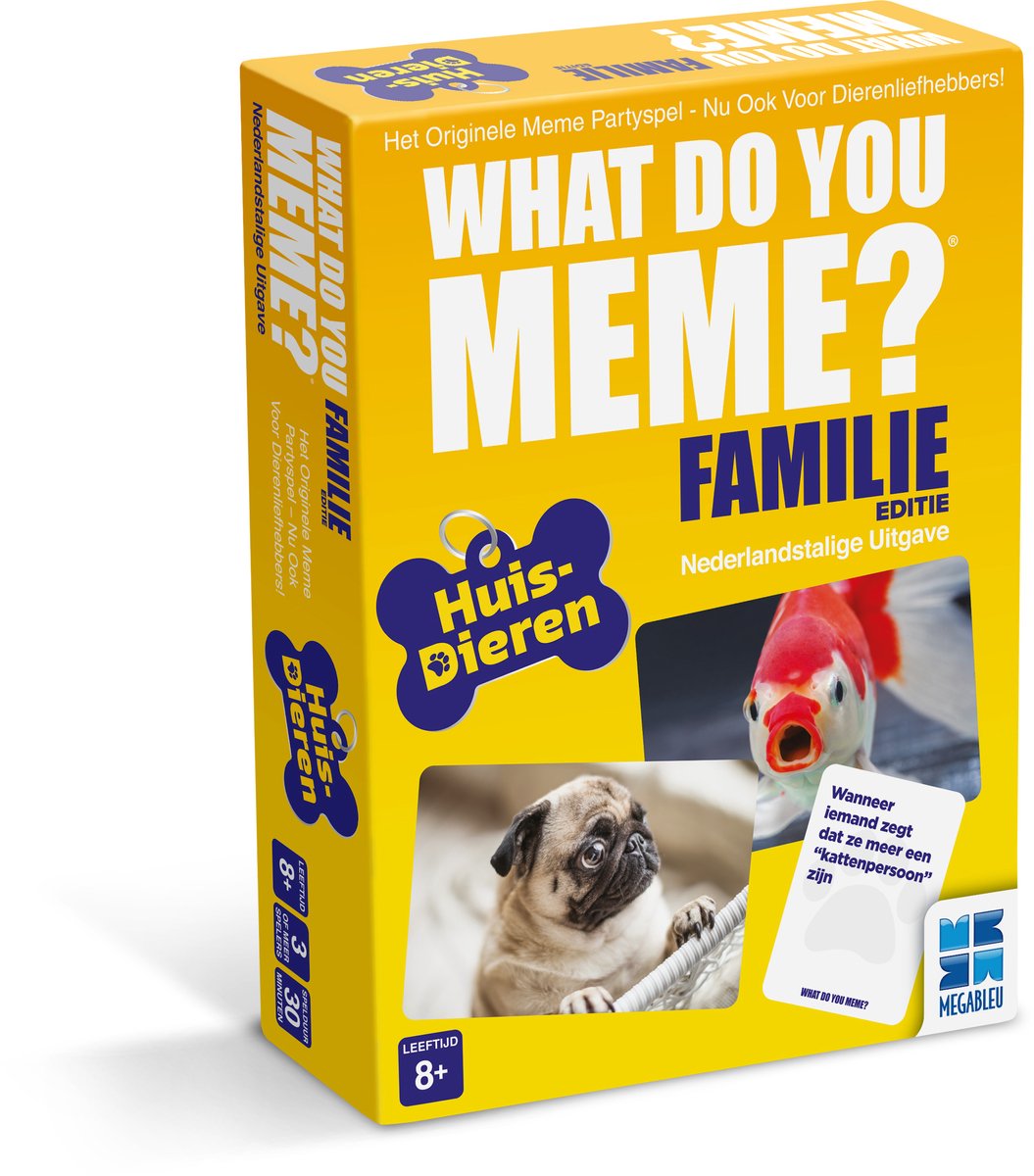 uitleg spel, what do you meme, familie edition, bordspel, huisdieren