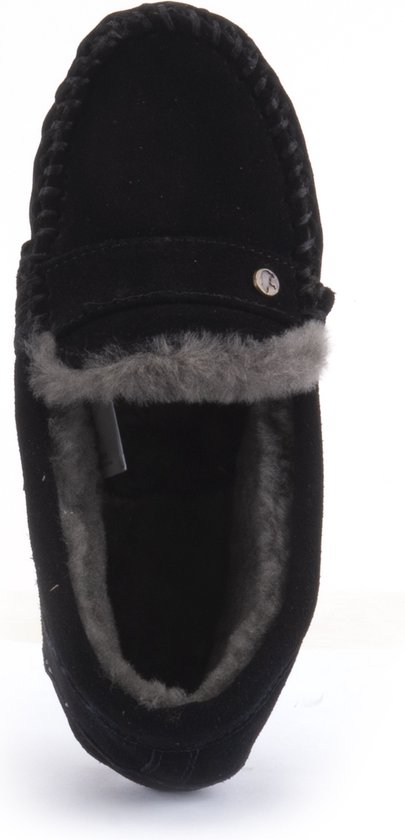 Warmbat Nowra Women - maat 42 - Suede Dames Sloffen - Zwart