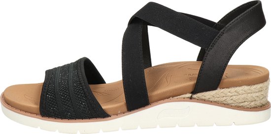 Skechers Arch  - Maat 40 - Fit Beach Kiss-Boho Beyo Dames Sandalen - zwart