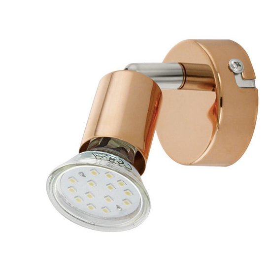 EGLO Buzz-Copper - Spot - 1 Lichts - LED - Koper, Nikkel Mat