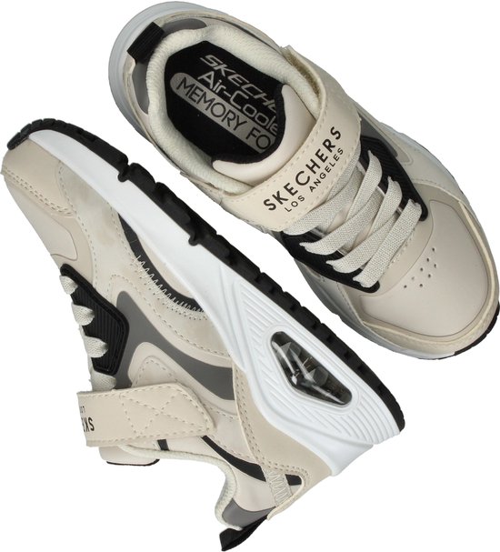 sneakers, luchtkussen, lederlook, witte sneakers, sportschoenen