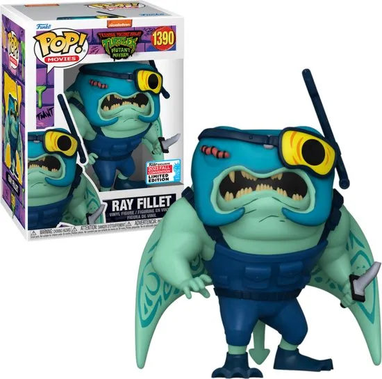 Funko POP! #1390 Ray Fillet Teenage Mutant Ninja Turtles Mutant Mayhem - NYCC 2023 Exclusive LE