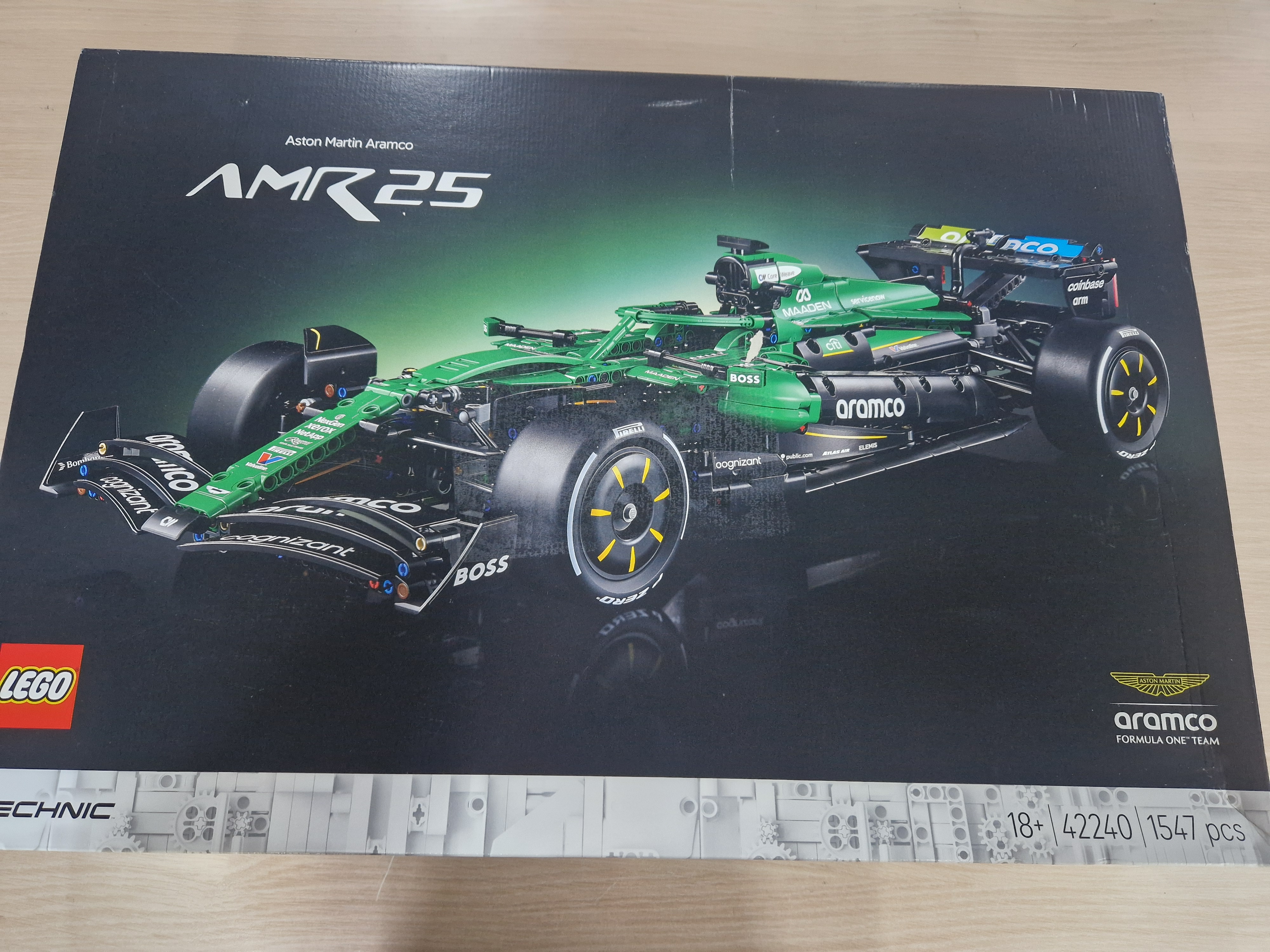 LEGO Technic Aston Martin Aramco AMR25 F1 Auto Bouwpakket voor Volwassenen met Modelauto 42240