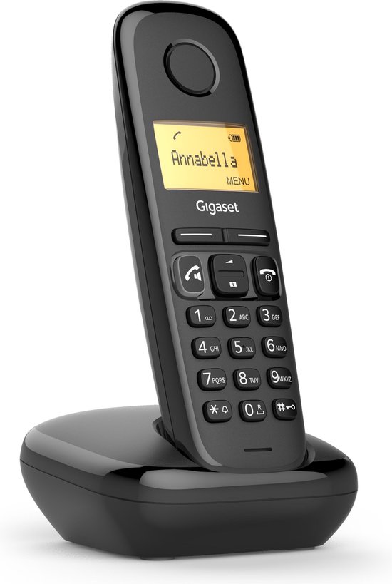 Gigaset AS190 - Single DECT telefoon - Zwart