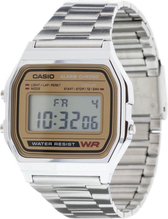 Casio Vintage Iconic A158WEA-9EF Unisex Horloge 36,3 mm - Zilverkleurig