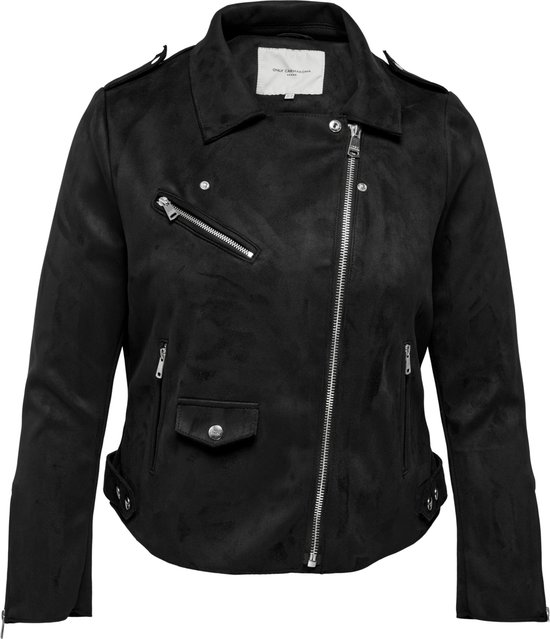 ONLY - Maat 42- CARMAKOMA CARSHERRY BONDED BIKER OTW Dames