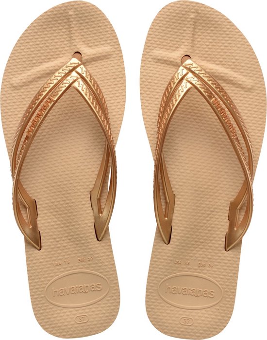 slippers, flip-flops, beige, thong, textured sole