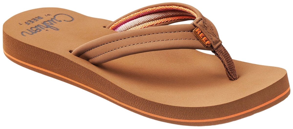 flip-flop, sandal, foam sole, brown, strap