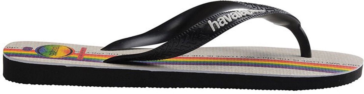 Havaianas Top Pride Unisex Slippers - Black/Black - Maat 35/36