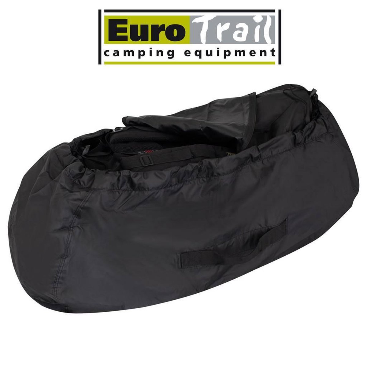 Eurotrail Regenhoes/flightbag voor backpack - 55-80 liter - Zwart