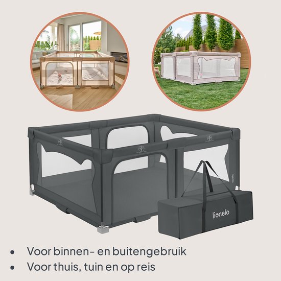 Lionelo Florence Easy Fold - Grondbox Baby Box - Box - Snel - met met