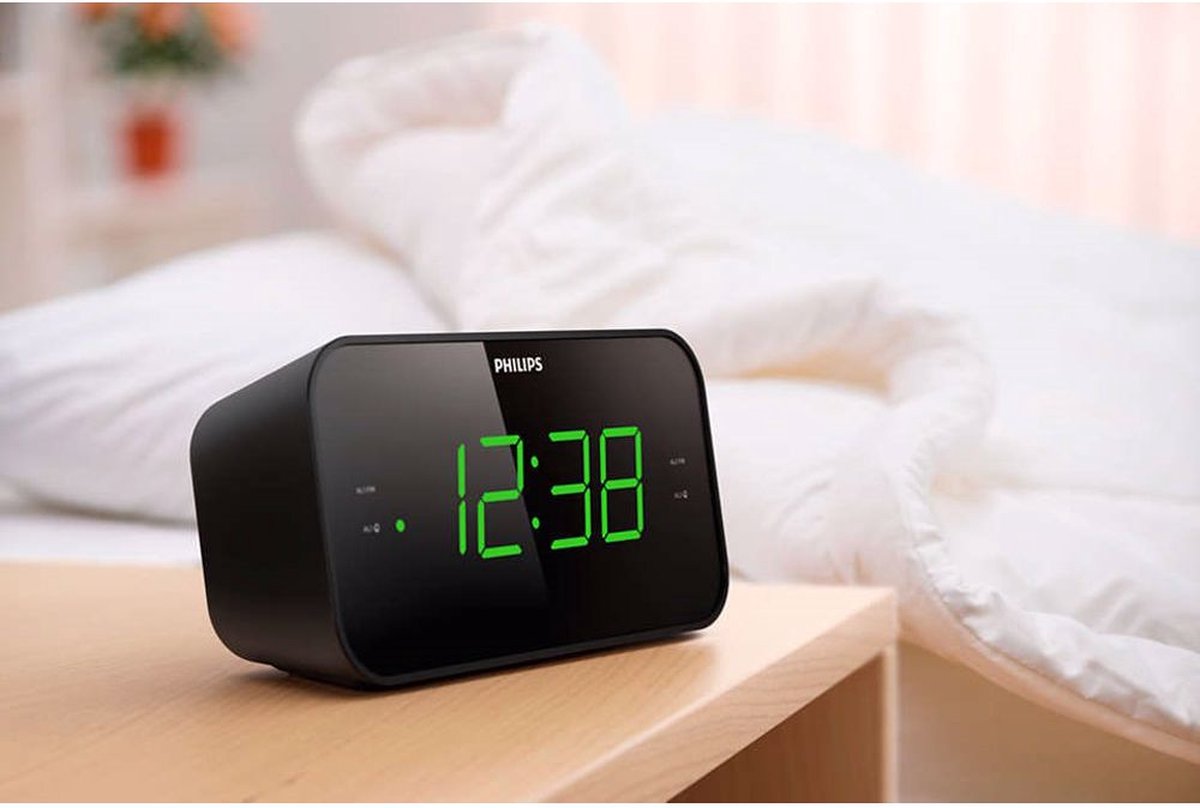 Philips TAR3306 - Klokradio - Zwart