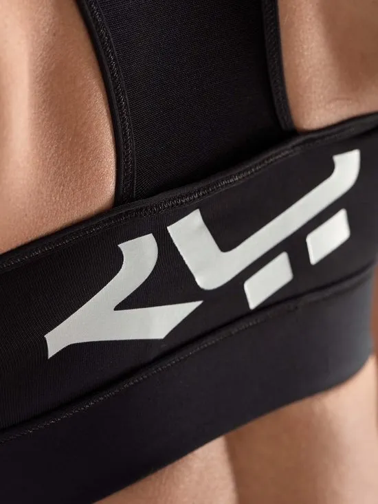 Rohnisch Zip Sports Bra Dames Sportbeha - Black - Maat XXL