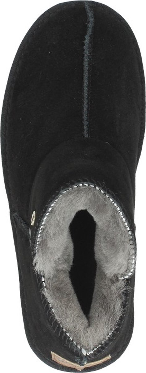 Warmbat - Maat 40 - Willow Women Suede Dames Sloffen - Zwart