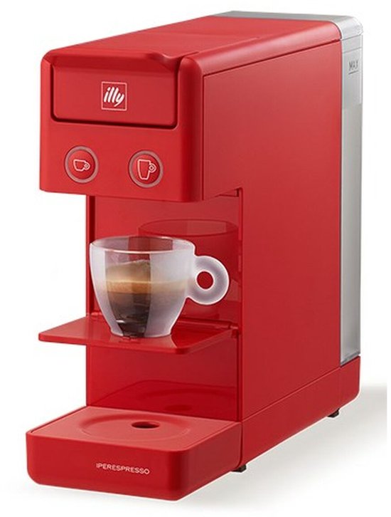 illy Y3.3 iperespresso koffiemachine – compact espresso apparaat – rood – eenvoudig in gebruik