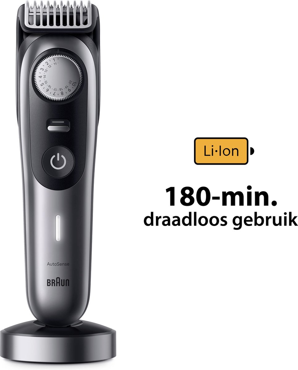 Braun Baardtrimmer - Series 9 - BT9440 - Trimmer Met Kapperstools en 180 Minuten Gebruiksduur