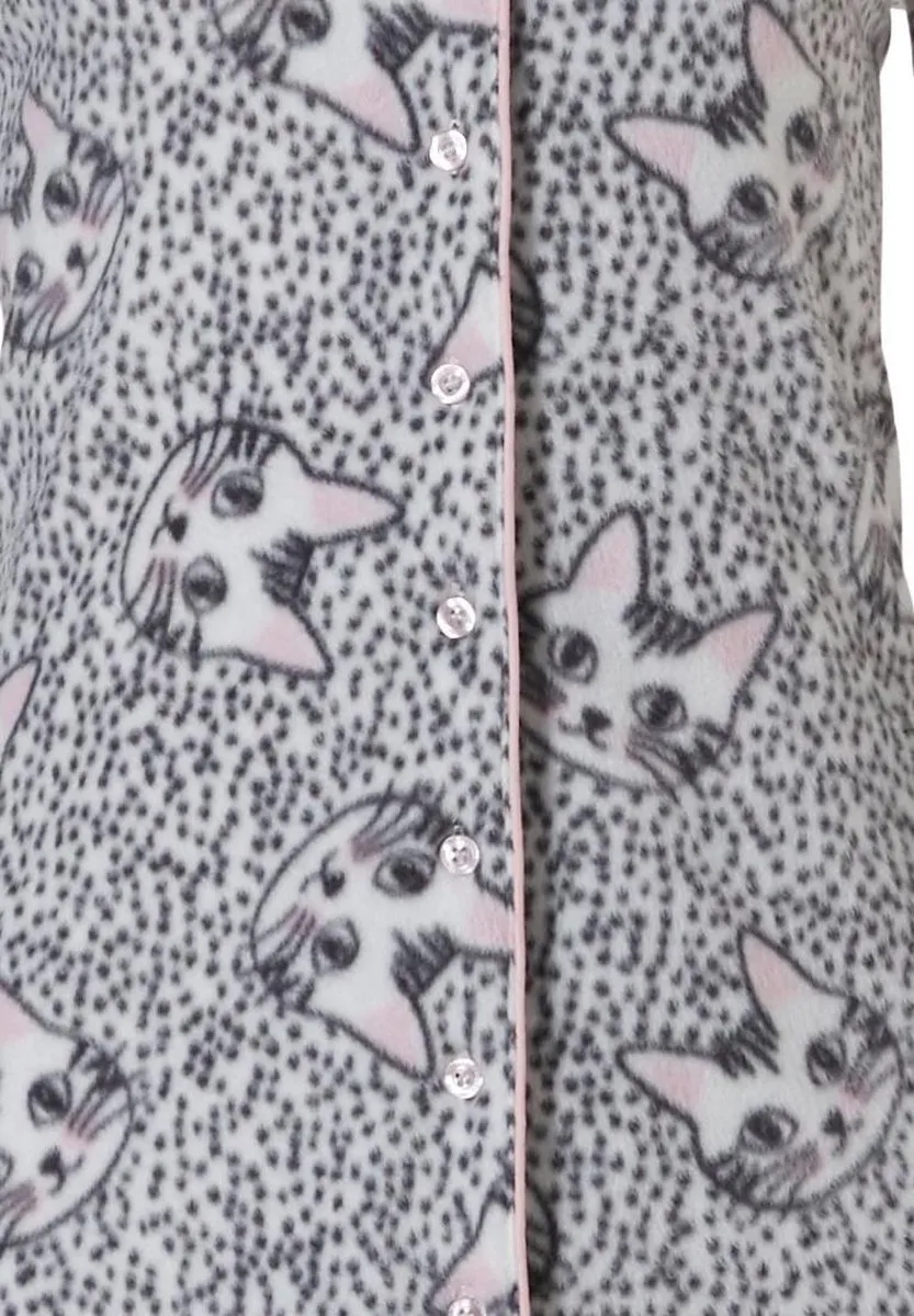 Pastunette nachthemd - 38 – Little Cats – 11202-416-6 – Grey Rose