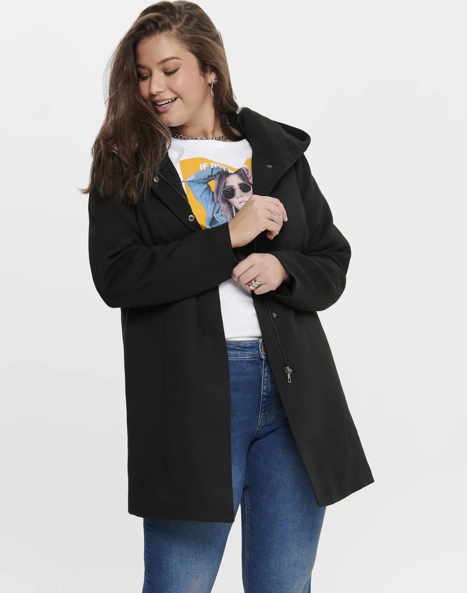 ONLY - Maat 50-52 - CARMAKOMA CARSEDONA LIGHT COAT OTW Dames Winterjas