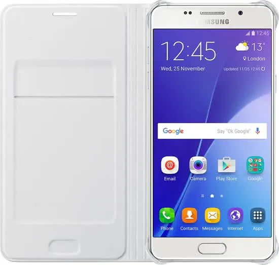 Samsung S View Cover Leder voor Samsung Galaxy S5 Mini - Wit