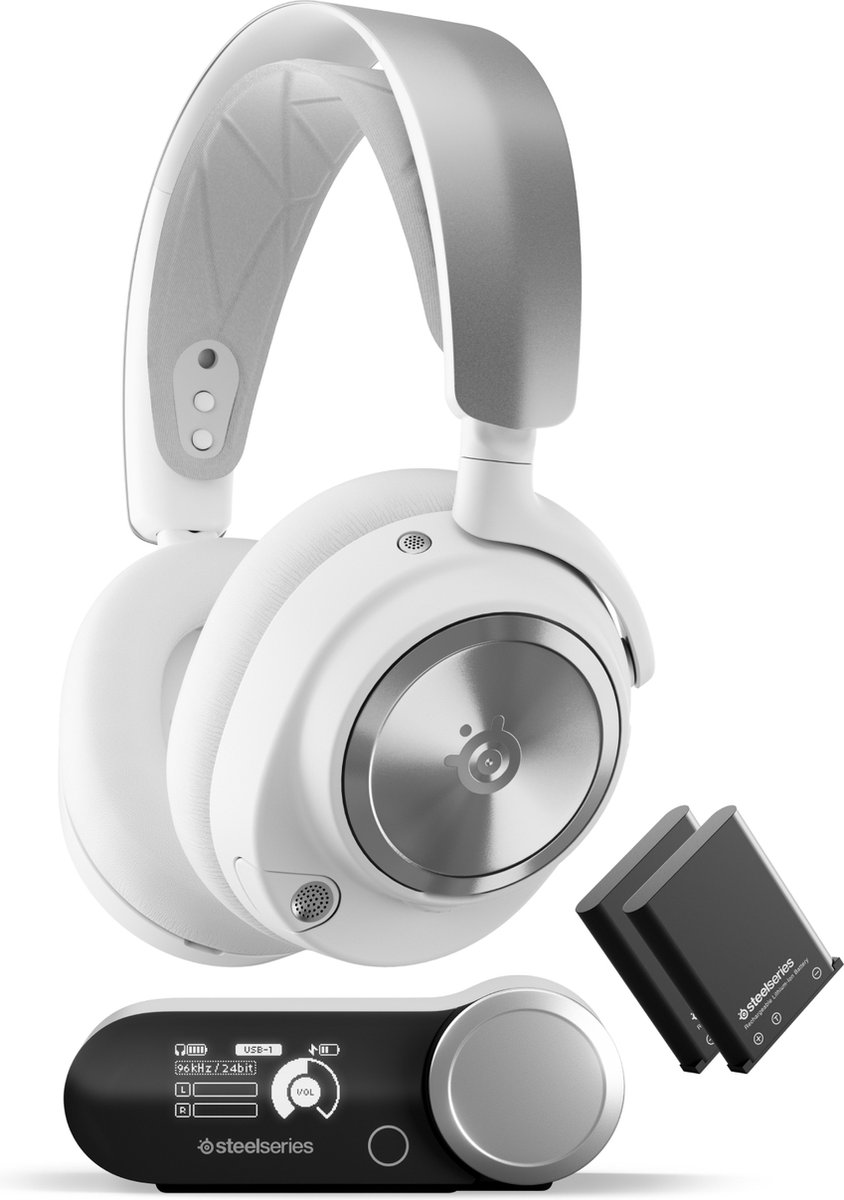 SteelSeries Arctis Nova Pro P - Draadloze Gaming Headset - Wit