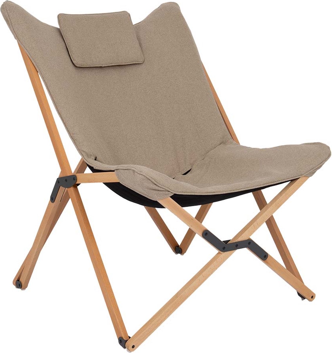 Bo-Camp - Urban Outdoor - Relaxstoel - Wembley - L - Nika - Beige