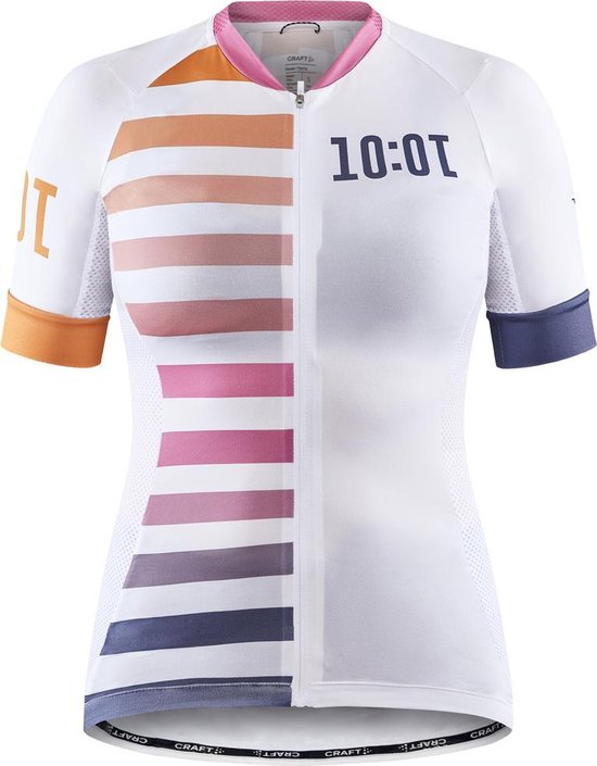 Craft ADV HMC ENDUR GRAPHIC JERSEY W - WHITE/GLORY - Maat L - Vrouwen