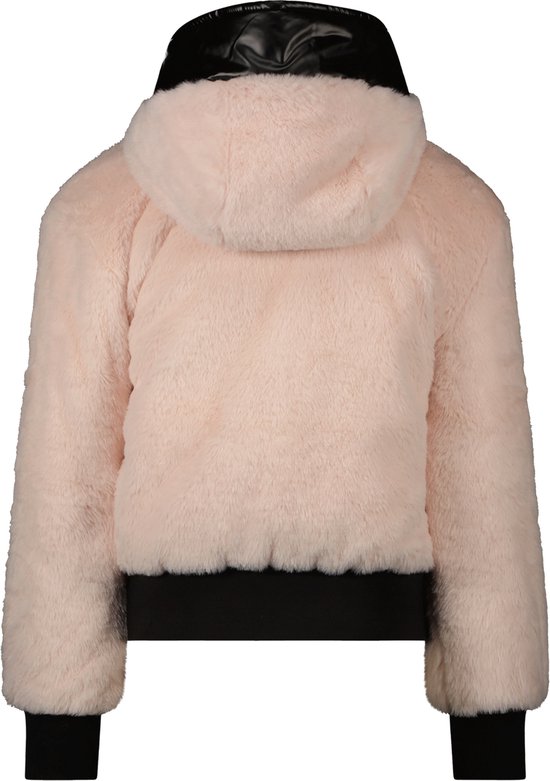 SuperRebel - maat 140 - CRUSH girls reversible fur/metal jas
