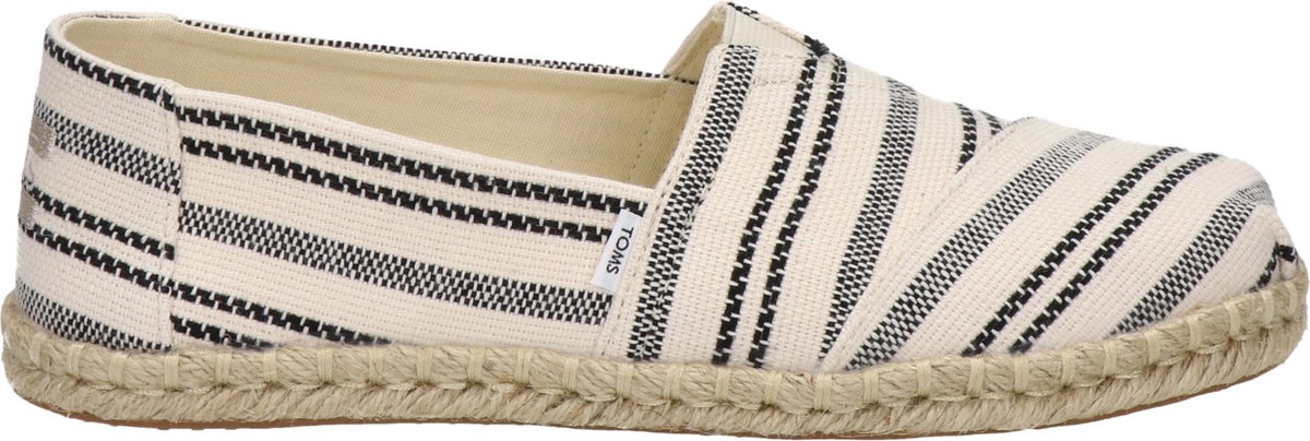 espadrilles, canvas, gestreept, instap, jute zool