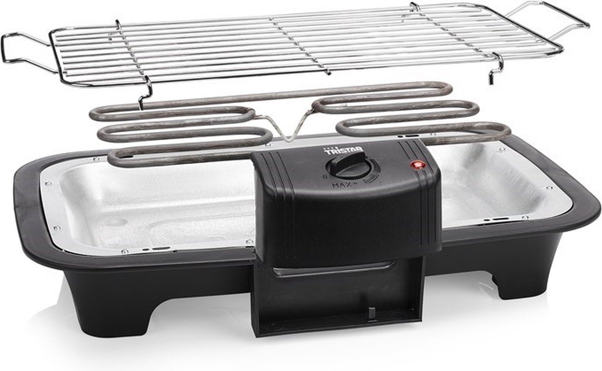 Tristar BQ-2883 Elektrische Barbecue Staand - Te gebruiken als Tafel BBQ - Regelbare Thermostaat - 2
