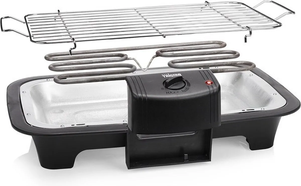 Tristar BQ-2883 Elektrische Barbecue Staand - Te gebruiken als Tafel BBQ - Regelbare Thermostaat - 2