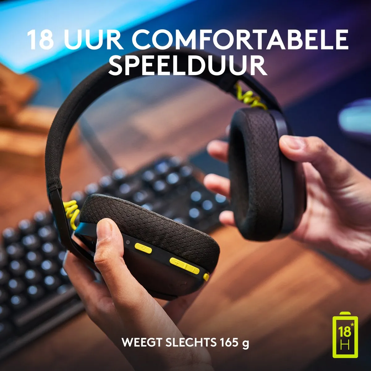 Logitech G435 - LIGHTSPEED en Bluetooth draadloze gaming headset - Zwart