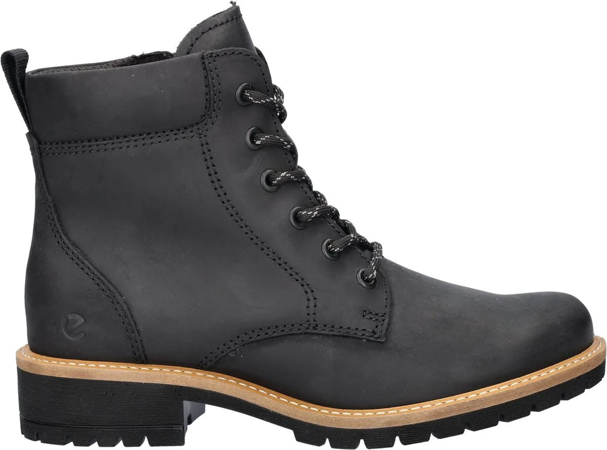 laars, mountainboot, leren, zwarte kleur, demping rubberzool