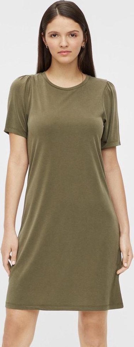 Pieces PCKAMALA SS PUFF SLEEVE DRESS NOOS BC Sea Turtle - Maat XS - Vrouwen