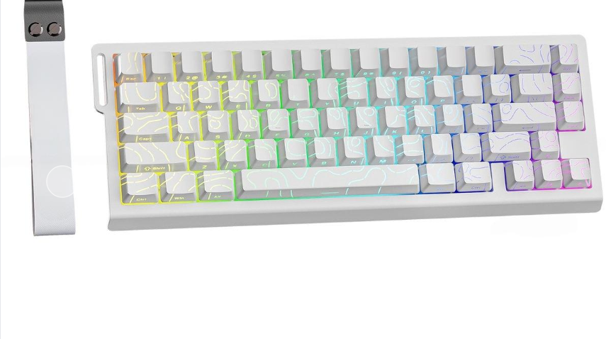 keyboard, rgb, mechanical, white, compact
