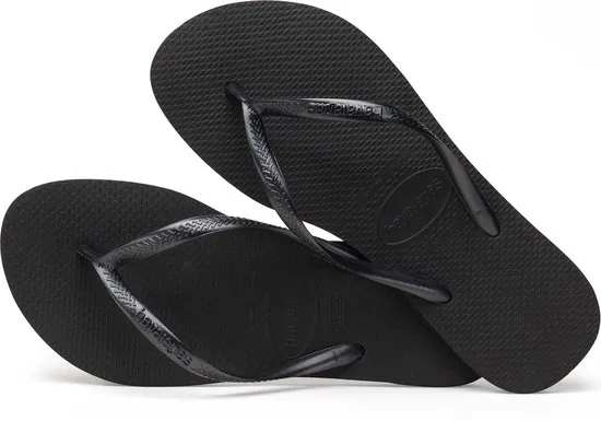 Havaianas Slim Dames Slippers - Maat 41/42 - black