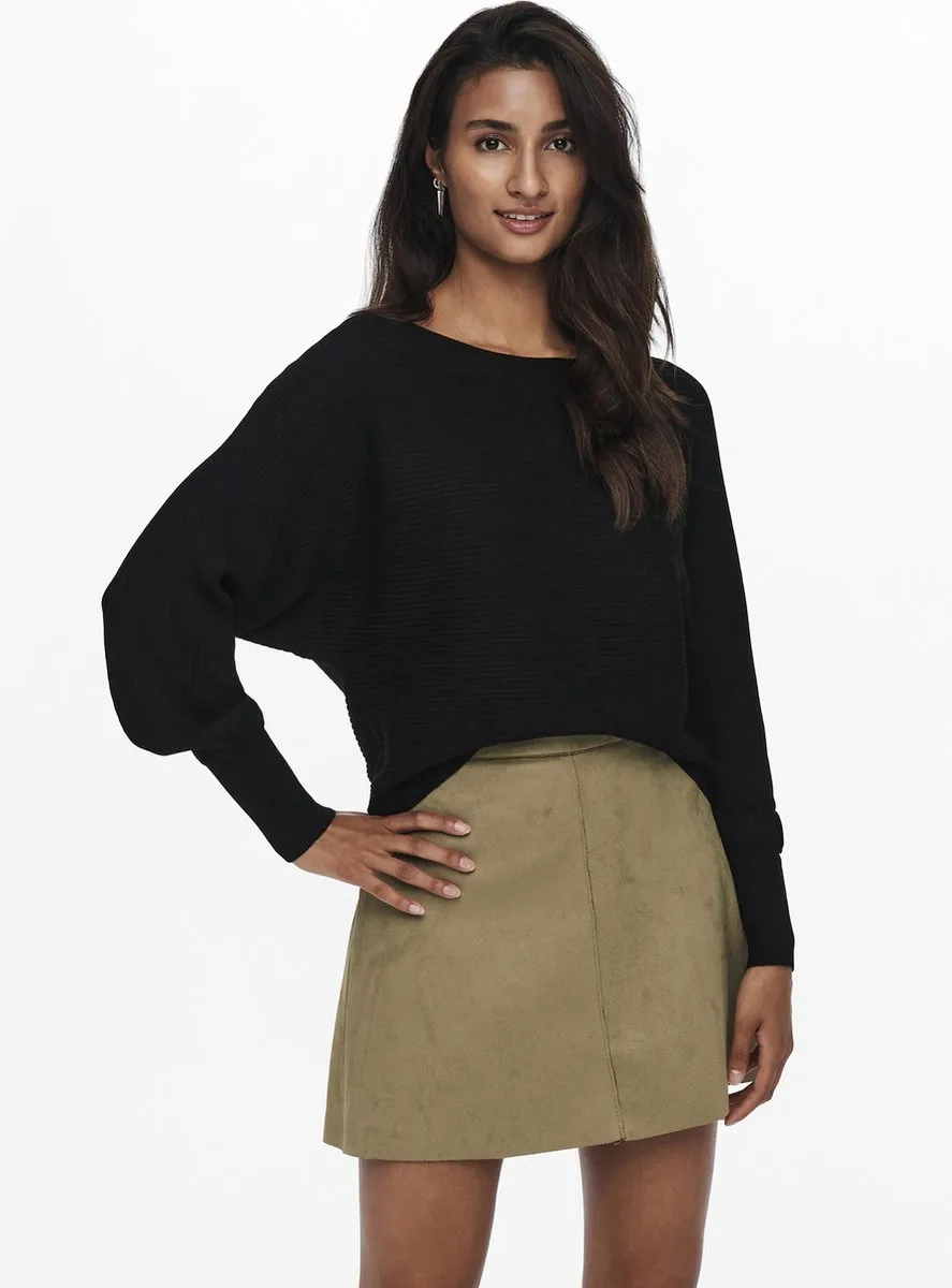 ONLY - Maat M - ONLADALINE L/S SHORT PULLO KNT NOOS Dames Trui