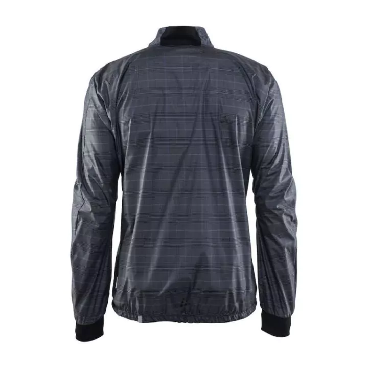 Craft Ride Wind Jacket Black/Gravel Maat M Fietsjas - Heren