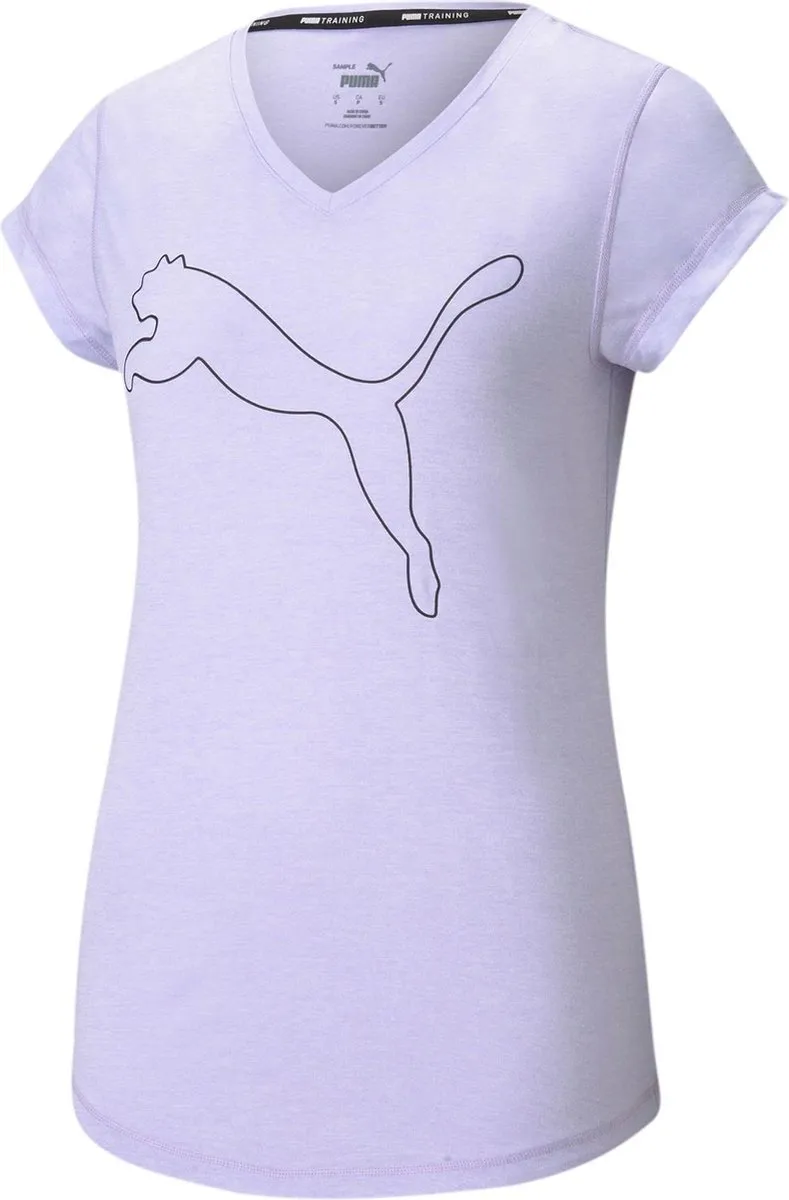 PUMA - Maat M - Train Favorite Heather Cat Sportshirt Dames