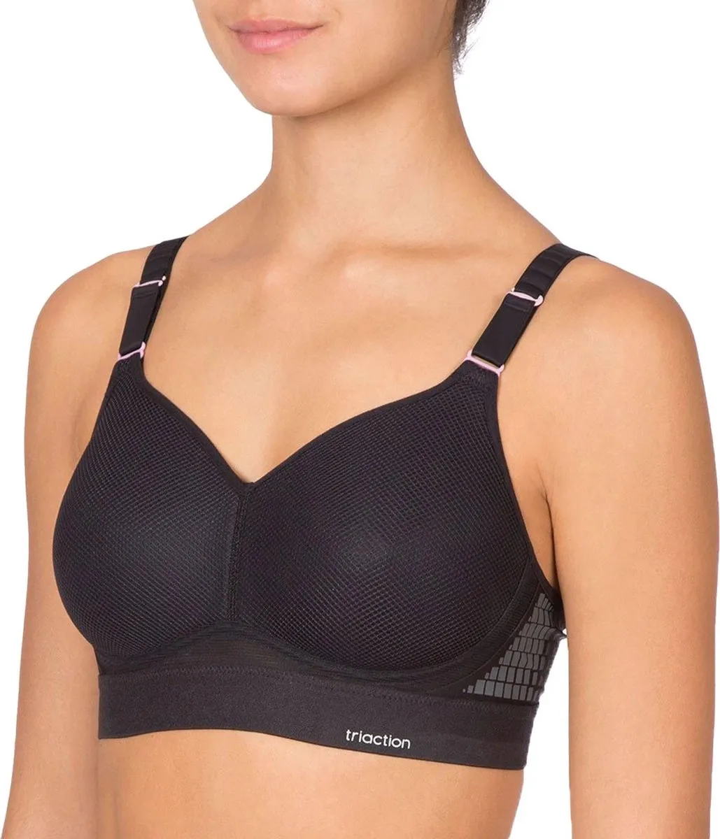 bh, sports-bra, black-bra, mesh-texture, adjustable-straps