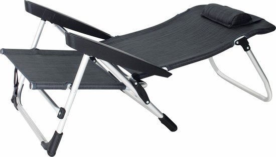 Eurotrail Marbella - Strandstoel met ligstand - Antraciet