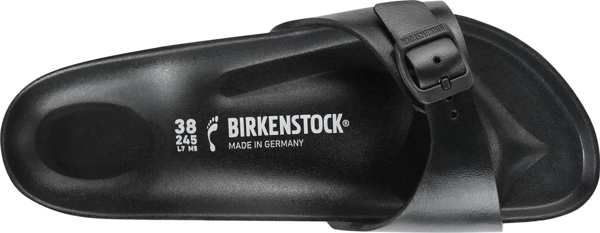 Birkenstock Madrid - 41 - EVA Black Narrow - Dames Slippers - Black