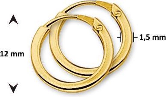 The Jewelry Collection - Vierkante buis - Dames - Oorringen