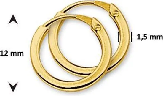 The Jewelry Collection - Vierkante buis - Dames - Oorringen